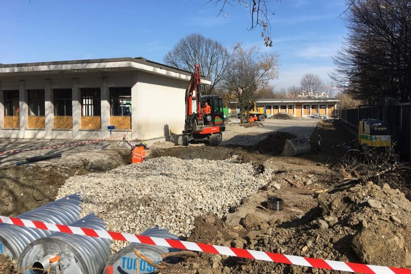 ANNEMASSE Groupe Scolaire Les Hutins pose de tubosiders