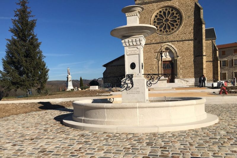 VARACIEUX Aménagement du village - Pavage stabilisé espaces verts