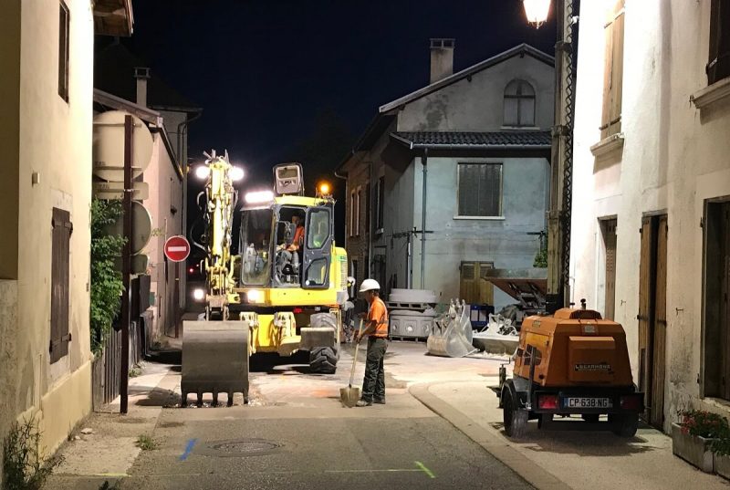 Travaux de nuit réfection des réseaux